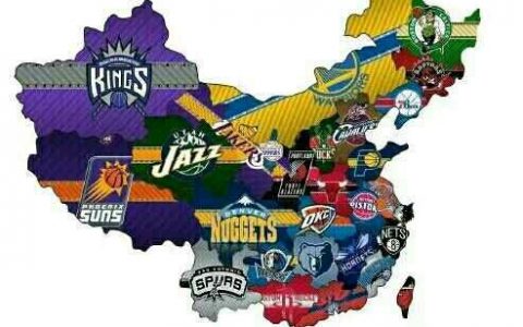 这就是NBA在中国的分区，看看你的家乡是哪支球队？