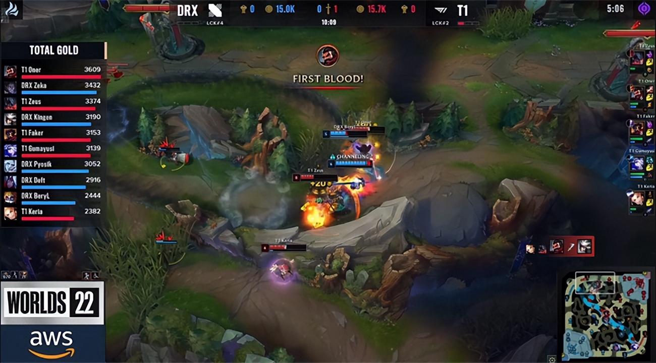 DRX战胜T1拿下S12冠军 LOL-S12：Kingen剑魔天神下凡铸就传奇