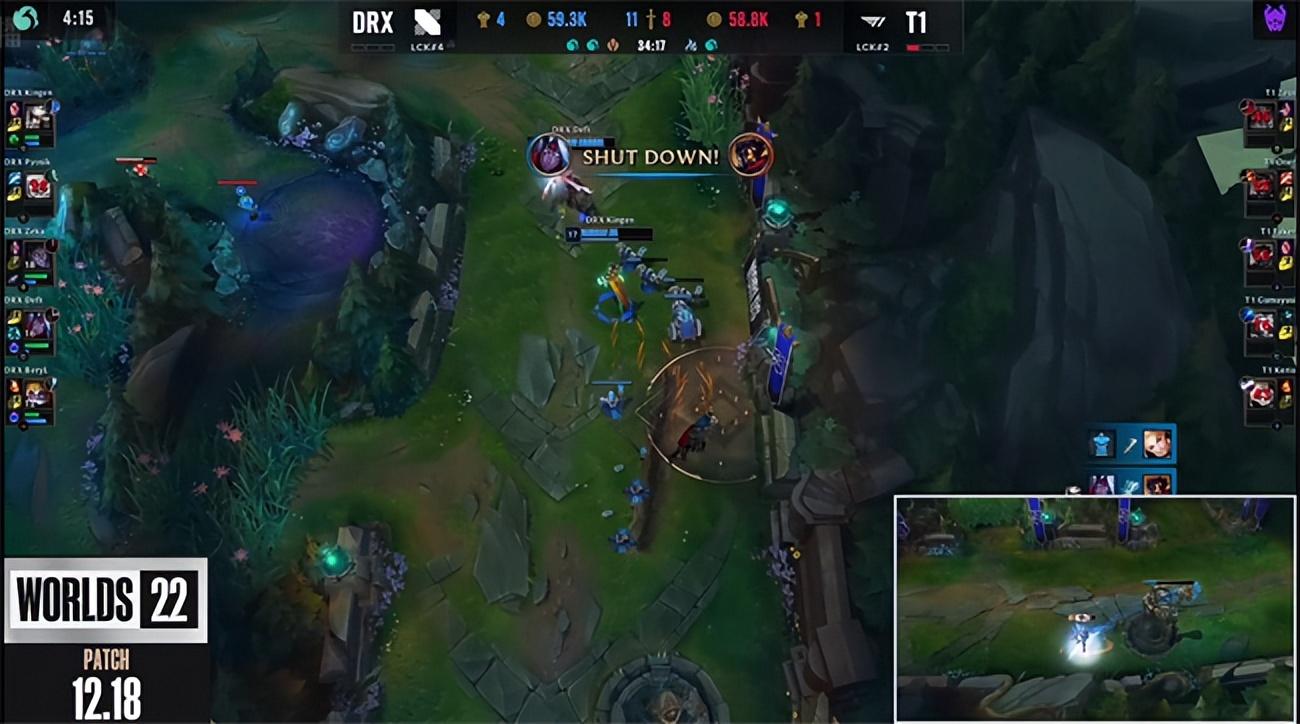 DRX战胜T1拿下S12冠军 LOL-S12：Kingen剑魔天神下凡铸就传奇