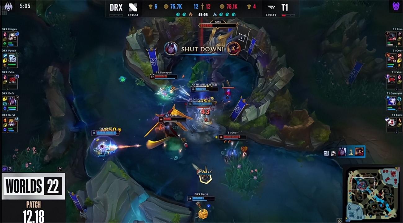 DRX战胜T1拿下S12冠军 LOL-S12：Kingen剑魔天神下凡铸就传奇