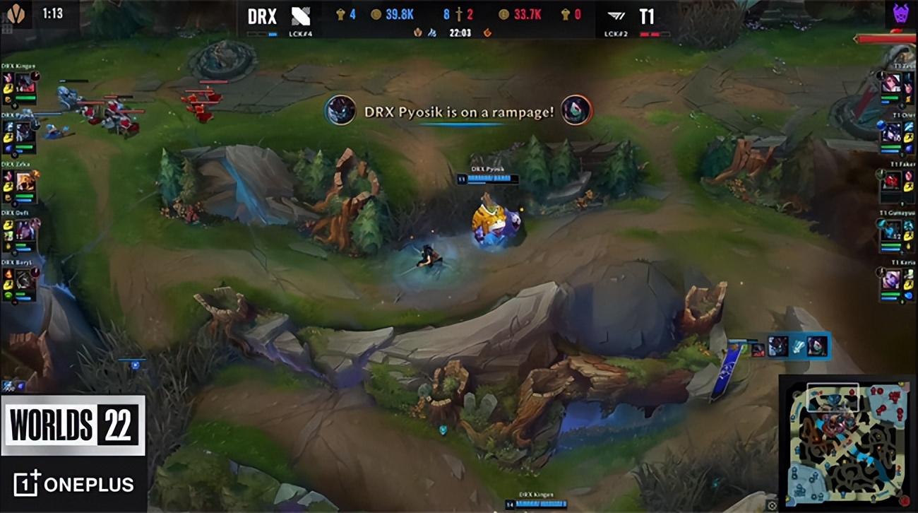 DRX战胜T1拿下S12冠军 LOL-S12：Kingen剑魔天神下凡铸就传奇