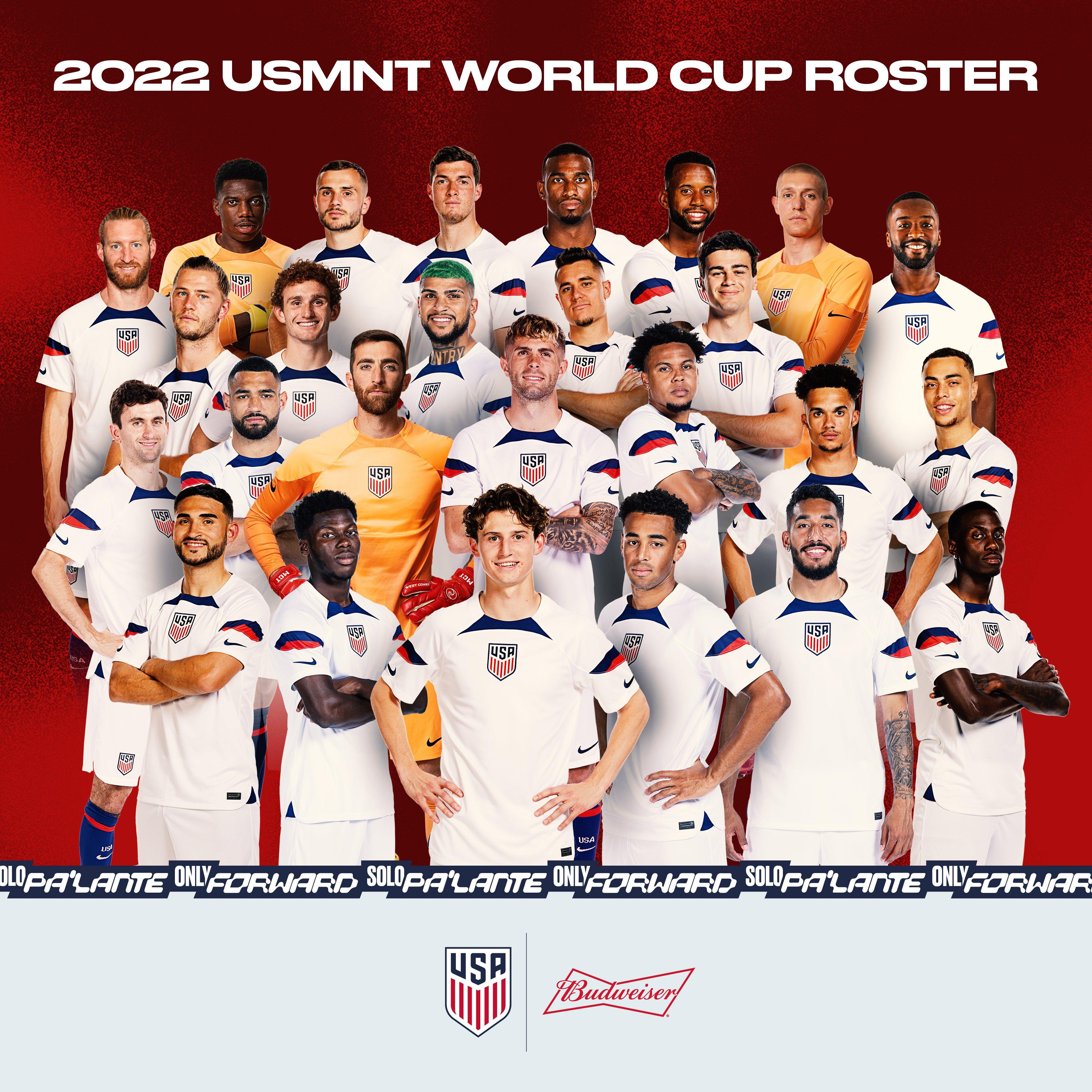 美国队2022世界杯名单（美国队公布世界杯26人大名单：普利西奇领衔）