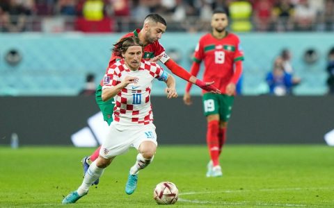 世界杯-克罗地亚2-1摩洛哥获得季军 莫德里奇谢幕 中超旧将进球