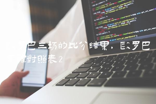欧罗巴三场的比分结果,欧罗巴赛程对照表