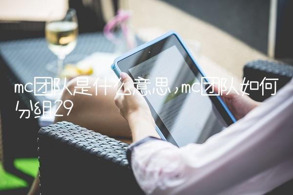 mc团队是什么意思,mc团队如何分组