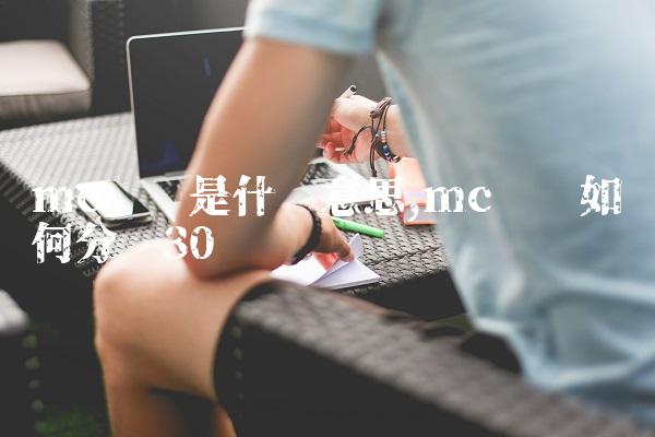 mc团队是什么意思,mc团队如何分组