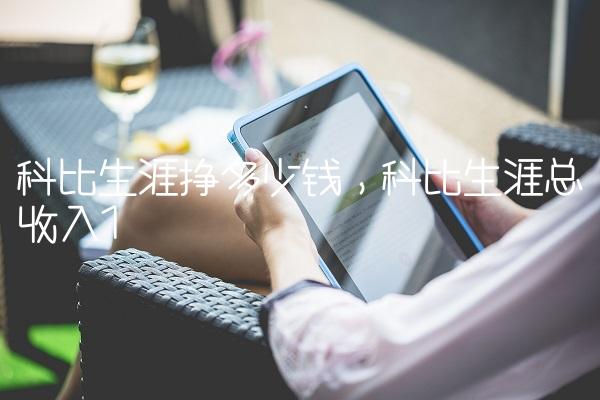 科比生涯挣多少钱,科比生涯总收入