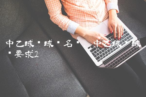 中乙球队球员名单,中乙球队球场要求