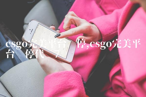 csgo完美平台暂停,csgo完美平台暂停代码