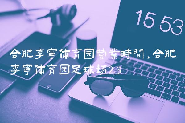 合肥李宁体育园营业时间,合肥李宁体育园足球场