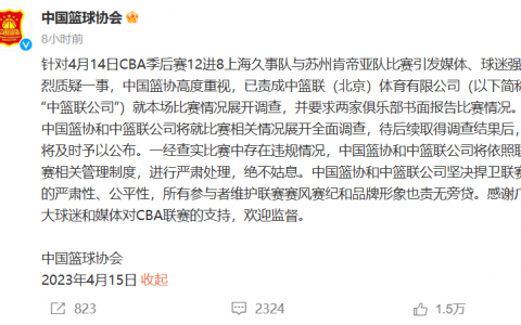 篮协震怒责成CBA彻查（CBA诡异”的剧情）