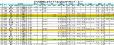 1月5日铁路将有大变化！青岛各站最新列车时刻表出炉！-图10