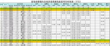 1月5日铁路将有大变化！青岛各站最新列车时刻表出炉！-图12