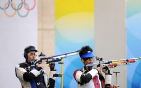 奥运会比赛用的10米气步枪的子弹出膛速度是多少？