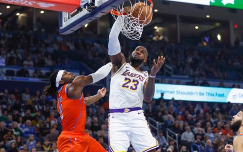 湖人vs雷霆全场录像回放-NBA常规赛 2023年12月24日