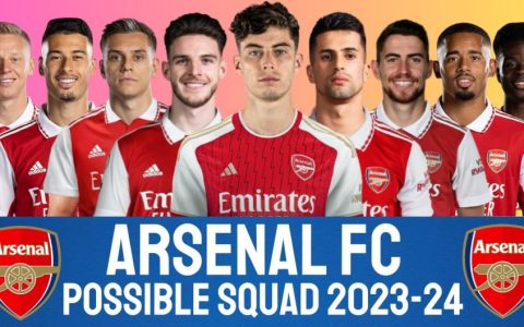 2023-2024赛季英超阿森纳阵容名单出炉，都有哪些变动？